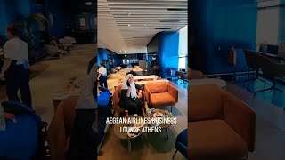 Aegean Airlines AWESOME Business Class Lounge ✈️ [upl. by Aerdnaz785]