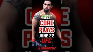 MMA DFS CORE PLAYS  UFC Fight Night Saturday June 22nd  DraftKings amp FanDuel DFS Picks [upl. by Salome813]