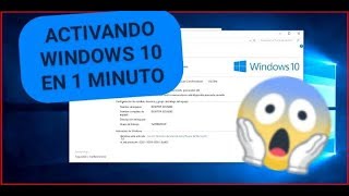 ACTIVAR WINDOWS 10 EN 1 MINUTO 2020 [upl. by Feilak359]