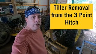 Tiller removal and 3 point hitch hook up [upl. by Ayhtin]