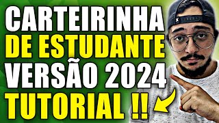 CARTEIRINHA DE ESTUDANTE DNE OFICIAL 2024  RECEBA A SUA HOJE EM ATÉ UMA HORA [upl. by Sherourd]