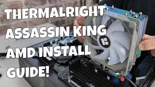 How To Install Thermalright Assassin King 120 SE ARGB On AM4 AM5 CPU [upl. by Osber]