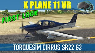 In Flight Review Of TorqueSim Cirrus SR22 G3  XP11 VR FSEconomy [upl. by Odnanreh]