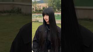 Girl showing hair cut  bangs beautifullhairstyle youtubeshorts [upl. by Figueroa]