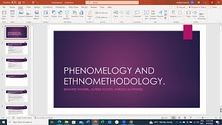 ETHNOMETHODOLOGY AND PHENOMENOLOGY Dulcero [upl. by Jews124]