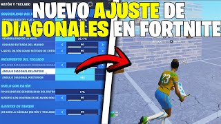 RAPIDO NUEVO AJUSTE DE DIAGONALES PARA EL MOVIMIENTO EN FORTNITE CON TECLADO Y RATON [upl. by Animlehliw]