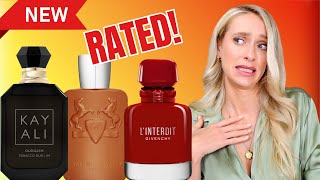 RATING NEW FRAGRANCES  Kayali Oudgasm collection Givenchy LInterdit Rouge Ultime etc [upl. by Pirri]