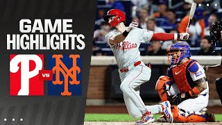 Phillies vs Mets Game Highlights 92224  MLB Highlights [upl. by Duax]