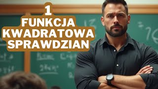 FUNKCJA KWADRATOWA  SPRAWDZIAN  KLASA 2  DZIAŁ 1  Nowa MaTeMAtyka  NOWA ERA  KLASÓWKA [upl. by Robillard]