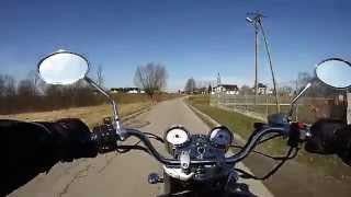 Hyosung Aquila Gv 125 ccm wiosenna przejażdżka  spring ride GoPro Hero [upl. by Enilra480]