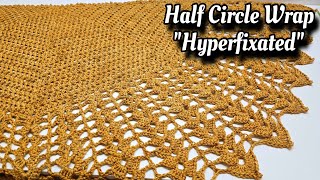 quot✨ Easy amp Quick Crochet Tutorial Create A Gorgeous Half Circle Shawl In No Time 🧶💖quot With ANY YARN [upl. by Manchester]