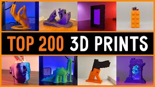 Top 200 BEST 3D Prints with Satisfying Timelapse  Recap 2023 [upl. by Lillie]