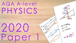 AQA 2020 Paper 1  Alevel Physics Past Paper [upl. by Langer]