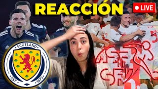 🔵ESCOCIA 🆚 SUIZA🔴 EUROCOPA 2024  REACCIÓN DE COLOMBIANA  EN VIVO [upl. by Timothea]