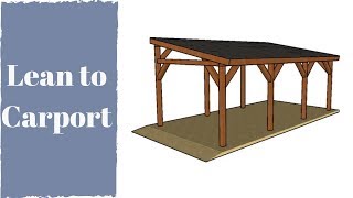 How to Build a Lean to Carport [upl. by Jeanna]