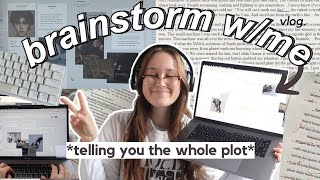 telling you the whole plot of my book 💀 📓 writing vlog  how i plot my novel ideasscenes [upl. by Ginger]