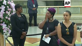 Mourners pay final respects to Aretha Franklin [upl. by Ybroc]