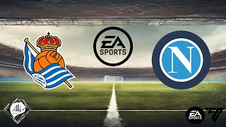 Real Sociedad x Napoli  Jogo Amistoso  EA FC [upl. by Lajet]