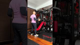 ULTIMATE HOME GYM  Shoulder training on TYTAX shoulder motivationalquotesoftheday motivation [upl. by Sivra]