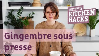 Gingembre sous presse  Kitchen Hack [upl. by Aliuqa721]