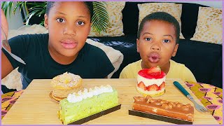 FRENCH PASTRIES MUKBANG [upl. by Screens]