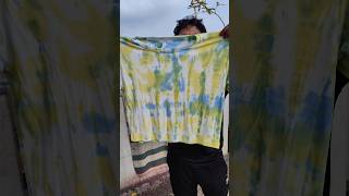 How to make tie dye rainbow 🌈Tshirt 👕 Design tiedye rainbow dyefashion shorts [upl. by Lotsirk]