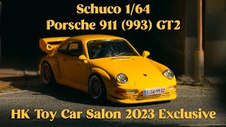 Schuco 164 — Porsche 911 993 GT2 quotHK Toy Car Salon 2023quot  REVIEW [upl. by Warrick972]