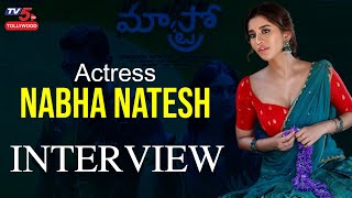 Actress Nabha Natesh Exclusive Interview  Mastro Movie 2021  Nitin  TV5 Tollywood [upl. by Wolff]