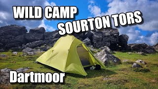 Wild camping in Sourton Tors Dartmoor dartmoor wildcamping dartmoornationalpark [upl. by Ifill]