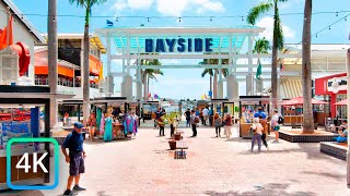 【4K】Walking in Bayside Marketplace Miami  USA 🇺🇸 Florida Miami in 4K [upl. by Deyas]