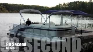 Jaddco Air Lift II Floating Pontoon Lift with Martin Motor Sports [upl. by Bilski563]