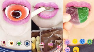 ASMR Crystal Candy Chocolate Gummi Eating Sounds Tingles 먹방 asmreating [upl. by Suiraj289]