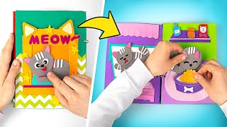 Lets Rescue Kitten Easiest DIY Foam Paper Playbook😸 [upl. by Ailuj310]