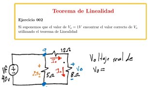 Teorema de Linealidad Ejercicio 002 [upl. by Ydac]