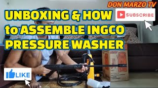 HOW TO ASSEMBLE INGCO PRESSURE WASHER 1400W  DON MARZO TV [upl. by Mccormick253]