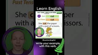 Past Tense of CUT in English ✅ English Pronunciation of CUT  Learn English Irregular Verbs [upl. by Nwahc]