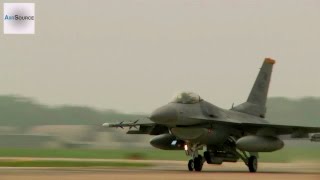 F16 Takeoffs Kunsan Air Base 2014 [upl. by Severin]