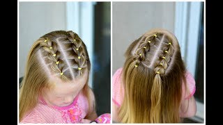 Front Pull Through Braids  How to Take Out Elastic Styles [upl. by Rawna]