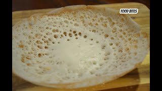 How to make perfect appam with rice powder  Appam recipe  FOOD BITES [upl. by Pik25]