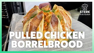 Pulled Chicken Borrelbrood  Koken amp bakken met SterkInDeKeuken [upl. by Winter]