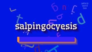 HOW TO SAY SALPINGOCYESIS [upl. by Vyse581]