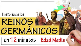 Los REINOS GERMÁNICOS ⚔  Resumen  Visigodos Ostrogodos Francos y Anglosajones [upl. by Ariec]