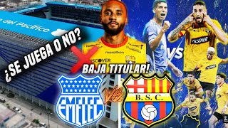 URGENTE SE SUSPENDE EL CLÁSICO DEL ASTILLERO PREVIA EMELEC VS BARCELONA SC ¿SE JUEGA o NO ÚLTIMA [upl. by Neomah617]