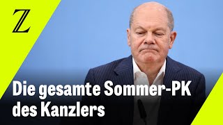 Olaf Scholz steht Rede und Antwort  Die Aufzeichnung der Sommerpressekonferenz [upl. by Robma]