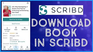 How To Download Book In Scribd Audiobooks amp ebooks [upl. by Enelyahs583]