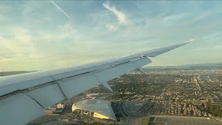 United 7879 landing in Los Angeles International Airport [upl. by Hessney]