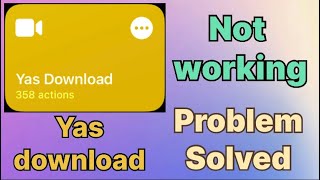 Yas download shortcut not working  Yas download not working in English [upl. by Crompton]