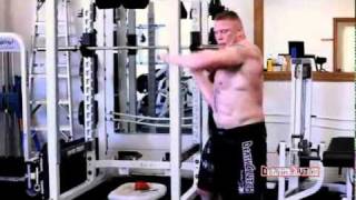 Brock Lesnar Training UFC 100 training camp vs Frank Mirflv [upl. by Arihas905]