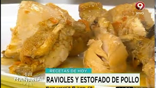 Receta de hoy Ravioles de pollo y acelga [upl. by Leland]