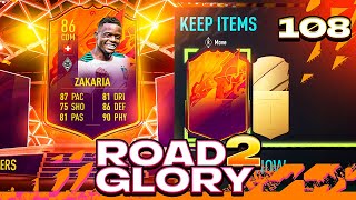 HEADLINER PACKED ZAKARIA UNLOCKED ROAD TO GLORY 108  FIFA 22 ULTIMATE TEAM [upl. by Llednil897]